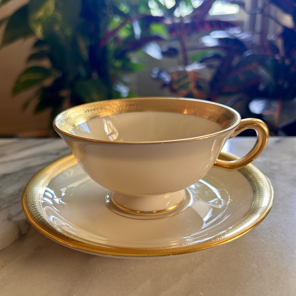 Lenox Lowell P-67 Gold Mark Teacup and Saucer